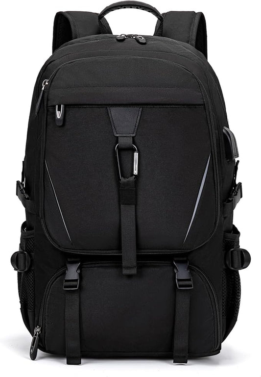 Men's Women's with Usb Port 50l Travel Backpack, Large Carry-On Backpacks，Expandable Oversized Laptop Bag Works