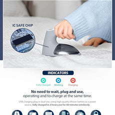 Bymore Fabric Shaver & Lint Shaver for Clothes and Furniture, Heavy Duty Sweater Shaver Lint Remover with Large 65mm Shaving Head, 6-Leaf Blades, Extra Replacement Blades for Couch, Sofa & Upholstery