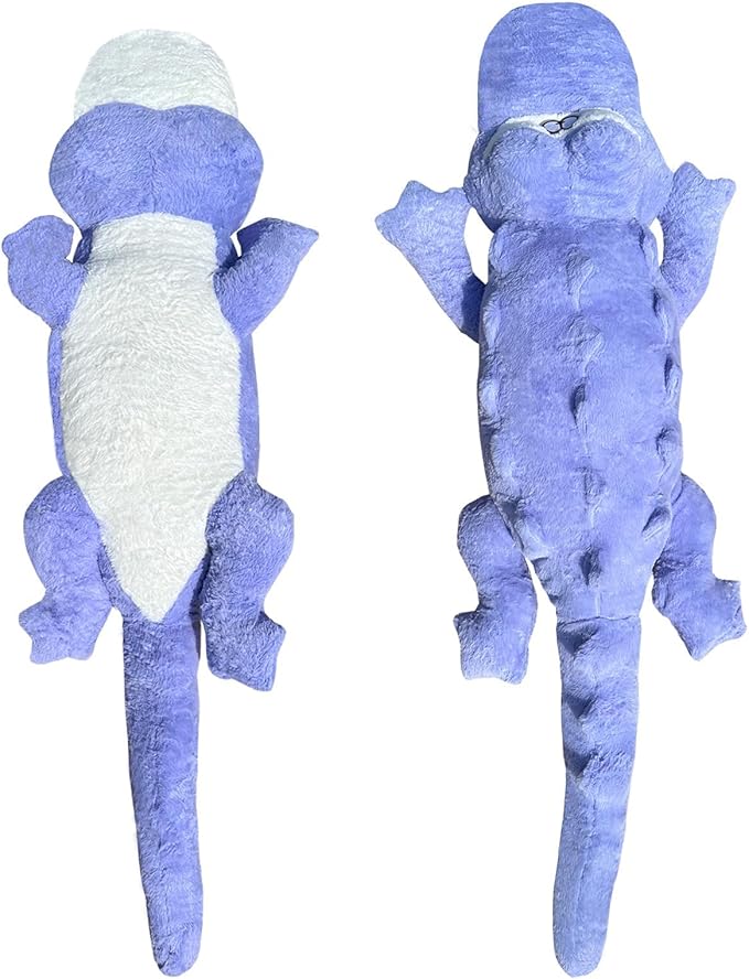 Hofun4U Alligator Plush Pillow, 61 inch Alligator Stuffed Animal, Home Decoration Christmas Valentine’s Birthday Gift for Boys Girls Adults Kids(Blue/Purple)
