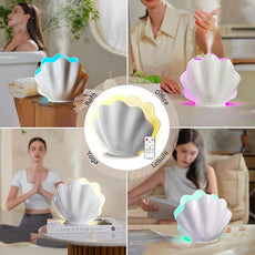 Essential Oil Diffuser 260ML, Shell Aroma Diffuser with Remote Control, 7 Colors LED Night Light for Bedroom Home Relaxation