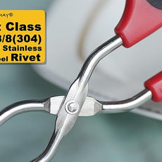 Stainless Steel Kitchen Scissor Tongs Set for Cooking, Grilling & Serving, 3-Piece with Red Handle (10/12/16 Inch)