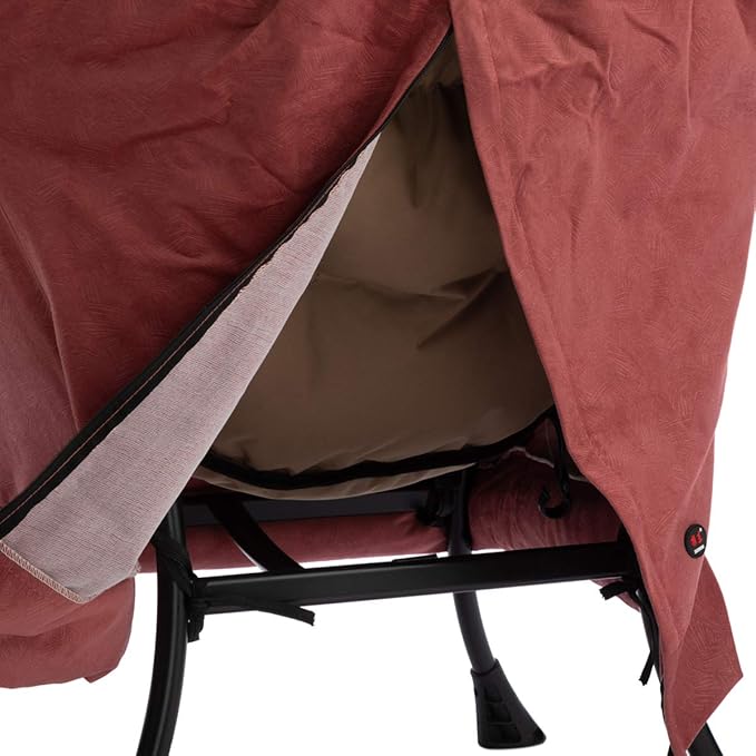 HollyHOME Lazy Chair with Armrest and Side Pocket, Comfy Accent Lounge Chair,Leisure Sofa Armchair for Living Room, Bedroom, Dorm, or Small Spaces, Oversized Reading Sofa Chair, Textured Brick Red