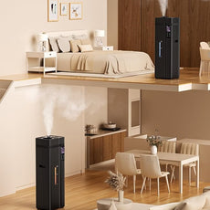13L/3.4Gal Humidifiers for Bedroom, Ultrasonic Warm & Cool Mist Humidifier Large Room, Covers 800ft², 72H Runtime, 24H Timer, 3 Mist Modes Top Fill Quiet Humidifiers for Home, Office, Black