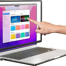 10-Point Infrared Touch Screen Frame for MacBook Air 15 Inch, High-Precision Magnetic Touchpad, Trackpad Activator with Multi-Gesture Control, Ultra-Thin Hard Shell Case & Passive Stylus Pen Included