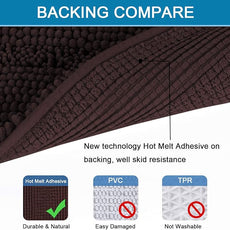 Bathroom Rugs Bath Rug Set 2 Piece Bathroom Contour Rug Toilet Mat Sets Non Slip Contour Bath Rug Set Ultra Thick Water Absorbent Striped Bath Mats Washable(20