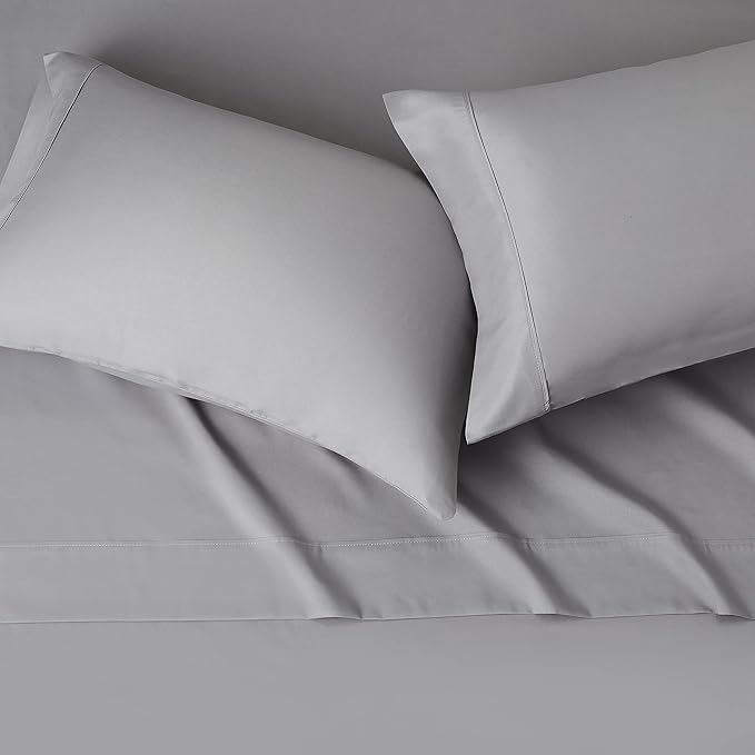 Amazon Basics Lightweight Super Soft, Wrinkle-Free Luxury Microfiber 4 Piece Bed Sheet Set with 14-Inch Deep Pockets, Full, Dark Gray, Solid AmazonBasics