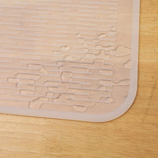 Silicone Dish Drying Mat for Multiple Usage,Easy clean,Eco-friendly,Heat-resistant Silicone Mat for Kitchen Counter or Sink,Refrigerator or Drawer Liner Translucent 2XL 24 inches x 18 inches
