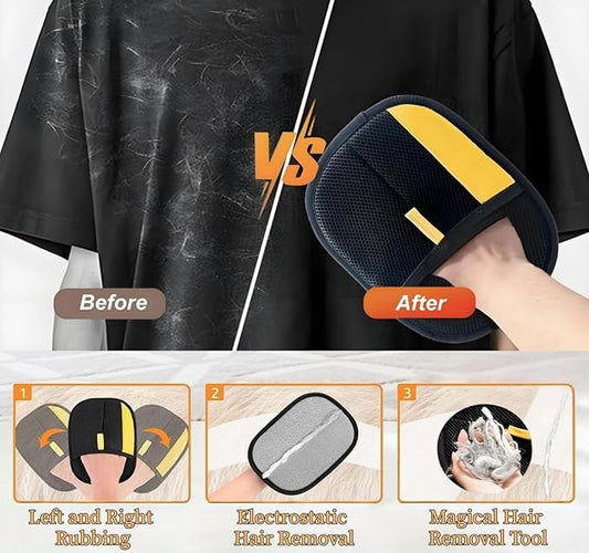 Pet Hair Removal Glove for Cats & Dogs, 2Pcs Newly Upgraded Electrostatic Pet Hair Remover Gloves, Reusable Magic Brush Pet Hair，Pet Hair Remover for Laundry, Sofas，Carpets，Clothing