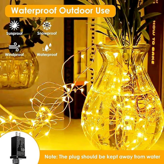 Warm White ⇋ Multicolor 66Ft 200LED Christmas Fairy Lights Plug in with Remote, Waterproof String Lights Outdoor Indoor 8 Modes with Timer, Twinkle Lights for Girl's Room Garden Christmas Decorations