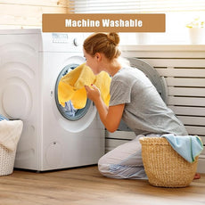 SEMAXE Hand Towel for Bathroom, 100% Combed Cotton Towel with Hanging Loop, Hotel Quality Absorbent Towel, Solid Colored Simple Style, 1 Pc Yellow Hand Towel, 550 GSM, 27