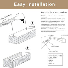 Fireplace Mantel Shelf, 72