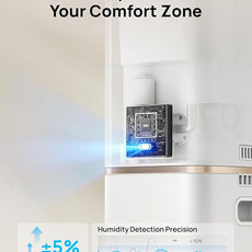 Dreo HM735S 11L Smart Humidifier Large Room 700 ft², 100H Cool Mist Air Humidifiers for Bedroom, Top-Fill Self-Cleaning Tank, 26dB, Auto Mode, Aroma Box, RGB Light, Remote & APP Control, Baby, White