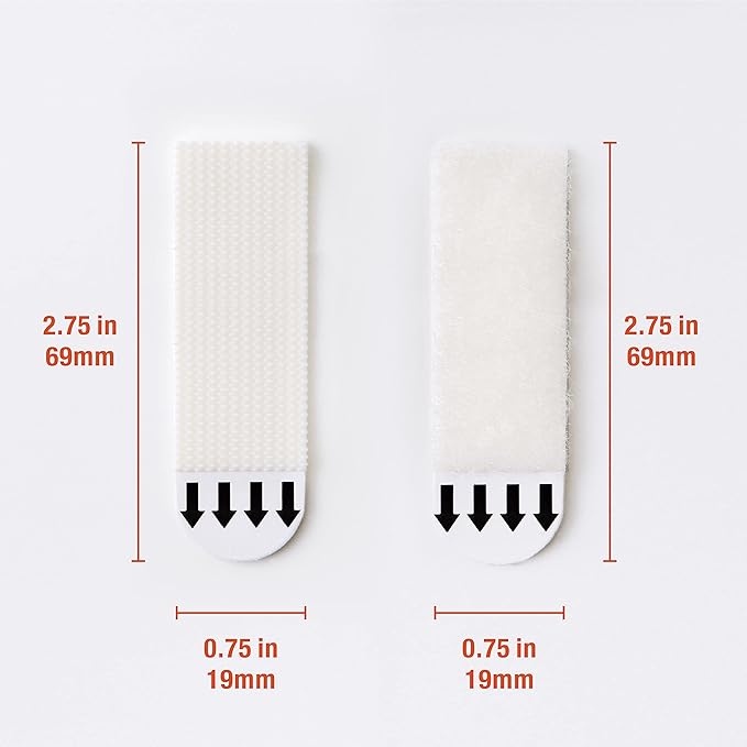 240-Pairs(480 Strips) Medium Picture Hanging Strips Heavy Duty, Removable Hook and Loop Tape, Waterproof Adhesive Strips for Frame Hanging