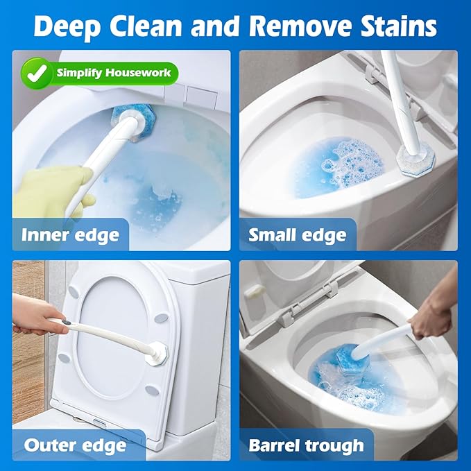Upgraded Wand Heads Compatible with Most Toilet Wand Refills