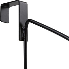 HOLDN’ STORAGE Over The Door Hanger - Door Rack Hangers for Clothes - Space Saving Designed for Bedroom & Bathroom - Ideal for Clothes & Towels - Drying Rack, Black
