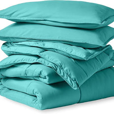 Bare Home Comforter Set - Queen Size - Ultra-Soft - Goose Down Alternative - Premium 1800 Series - All Season Warmth (Queen, Turquoise)