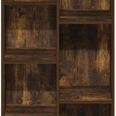 Furinno LUDER Book Shelf, 7-Cube Bookshelf, Bookcase, 9.4 x 19.5 x 41.7, for Living Room, Bedroom, Home Office, Amber Pine