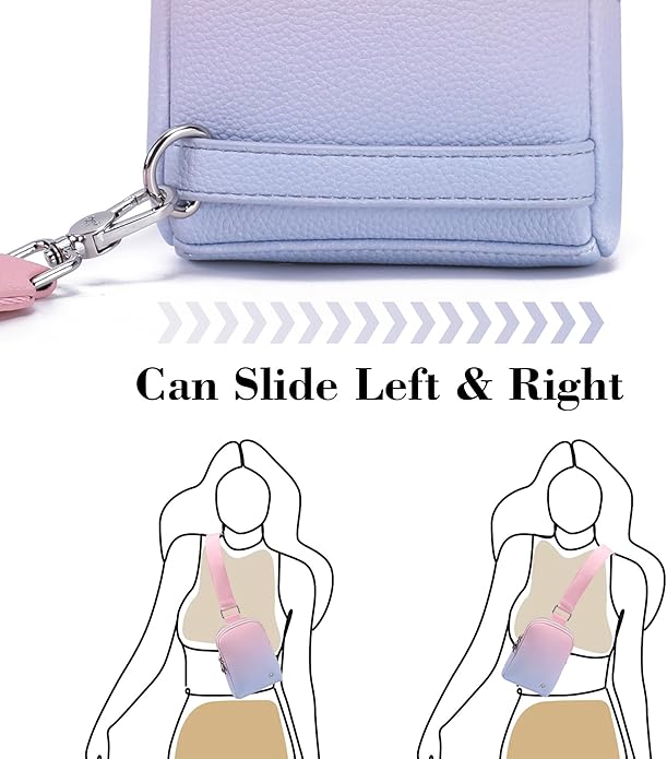 INICAT Travel Small Crossbody Sling Bags Women Cross Body Purses Passport Holder Vegan Leather Fanny Packs Birthday Gifts