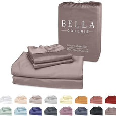 Bella Coterie Luxury Bamboo Viscose Cal King Size Sheet Set | 100% Organically Grown | Ultra Soft | Cooling for Hot Sleepers | 18