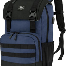 WOLT Laptop Backpack with USB Charging Port Fits Up to 17 Inch Laptop, College Backpack for Men Women, Computer Business Bookbag, Navy