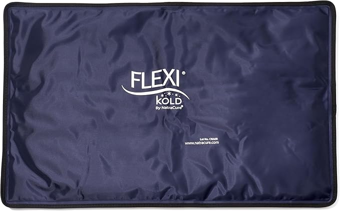 FlexiKold Extra Large Gel Soft Flexible Ice Pack for Injuries – Ice Compress, Ice Pad, & Flat Ice Wrap for Post Surgery for Injuries of Shoulder, HIPS & Full Back – XL – Oversize 13” x 21.5”