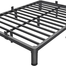 MAF 10 Inch Full Size Metal Platform Bed Frame with Round Corner Legs, 3000 LBS Heavy Duty Steel Slats Support, Noise Free, No Box Spring Needed, Easy Assembly