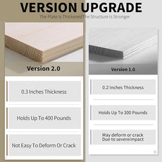 Joveco Storage Ottoman Bench, Rectangle 24