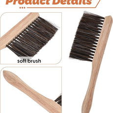 Drafting Brush, Mini Dusting Brushes, Soft Bristles, Drafting Supplies and Architecture Cleaning Tool, Horse Hair Drafting Brush for Student (2 pcs)