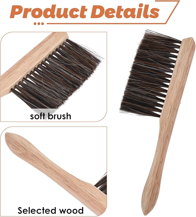 Drafting Brush, Mini Dusting Brushes, Soft Bristles, Drafting Supplies and Architecture Cleaning Tool, Horse Hair Drafting Brush for Student (2 pcs)