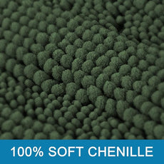 H.VERSAILTEX Bath Rugs for Bathroom Non Slip Bath Mats Extra Thick Chenille Striped Rug 20