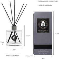 Rainier’s Gifts Reed Diffuser Set (Boracay Sea Salt) - Scented Oil Diffuser Sticks - Home Fragrance Aromatherapy Air Freshener 6.5 fl oz