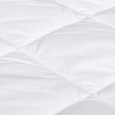 Amazon Basics Hypoallergenic Quilted Mattress Topper Pad, Cover 18 Inches Deep, Full, White