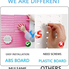 Pegboard Combination Kit, Wall Mounted Storage Set with 8 Pegboards & 28 Accessories Hanging, Peg Boards Organizer for Walls Display, Crafts Organization, Kitchen Organizer, 22