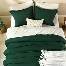 Litanika Comforter Set, Lightweight Solid Bedding Comforter Set, Fluffy Down Alternative Bed Set, Emerald Green, Twin/Twin XL