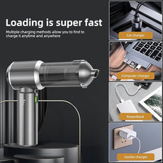 Handheld Vacuum Cleaner, 28000Pa 4 in 1 Handheld Vacuum Cordless, Brushless Motor, One-Touch Dust Removal, 3 Speeds Car Vacuum Cleaner Portable Cordless, Ideal for Office, Home, Kitchen, Car, Pet Hair