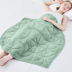 Weighted Lap Blanket 7 lbs for Adults, Luxury Soft Small Weighted Blanket, Compact Portable Weighted Lap Pad for Relaxation, Sleeping, Travel, All-Season Use, Sage Green, 40