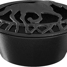 Fire Beauty Woodstove Steamer Stove Humidifier Cast Iron Lattice Top Rust Resistant 2.3 Quart Capacity (horse)