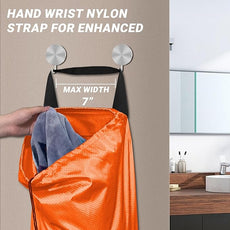 Laundry Bag with Shoulder Straps and Mesh Pocket Laundry Backpack Large Portable Laundry Hamper for College Laundromat Apartment