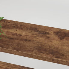 HSH Rustic Bookcases and Book Shelves 5 Shelf, Metal Wood 5 Tier Bookshelf and Storage Book Rack, Vintage Large Book Shelf for Bedroom Living Room Office,Open Vertical Display Etagere Book Case, Brown