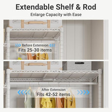 VIPEK X3 Plus Large Expandable Closet Rack Adjustable from 5'10