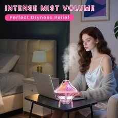 Humidifiers for Bedroom Cool Mist Ultrasonic Small Humidifier with Humidity Sensor Auto Shut Off LED Colorful Gradient Light Mini Humidifier For Plants,Bedroom,Baby Room,Office, Home（Pink)