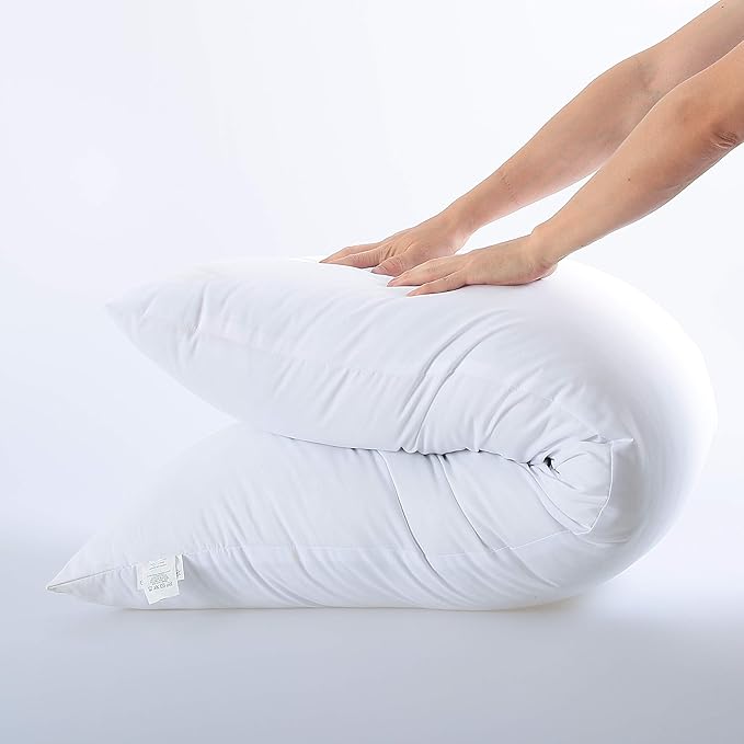 EVOLIVE Ultra Soft Microfiber 21"x54" Long and Full Body Pillow Insert Pregnancy Pillow (21"x54" Body Pillow)