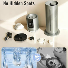 8L Humidifiers for bedroom, Humidifiers large room up to 500 sq ft, Easy to Clean Humidifier with Washable Parts, Ultrasonic Cool Mist Humidifier for Home Plants Baby Nursery Office, Grey
