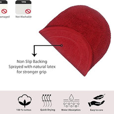 Home Weavers Double Ruffle Collection 100% Cotton Bathroom Rugs Set, Washable Rug, Extra Soft and Absorbent Bath Rug, Kitchen Mat, Bath Mat Set, Bath Floor Mat Non Slip, 24