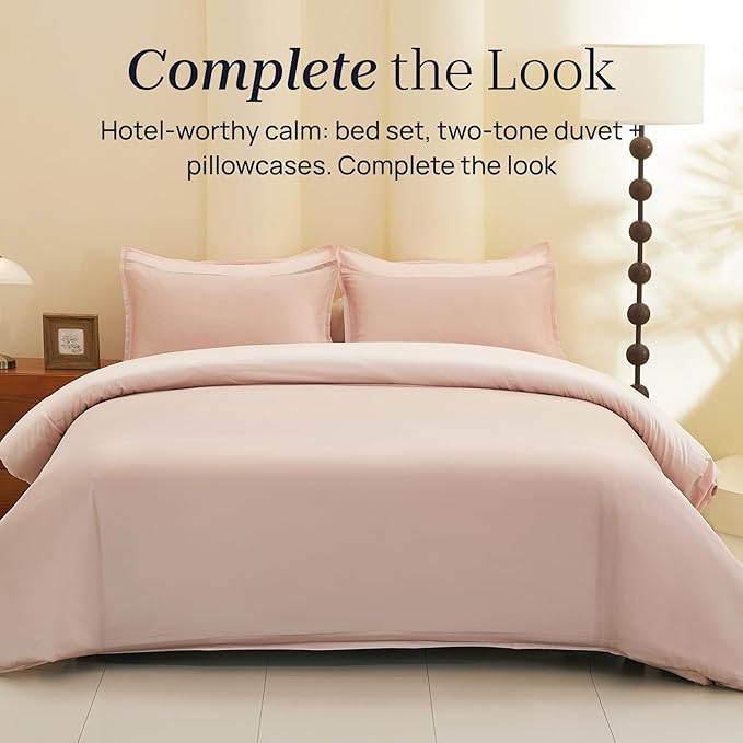 Twin XL Size 3 Piece Bed Sheet Sets, DeepSleep Tech Luxury Bedding Made with 100% Tencel Lyocell - Silky, Lustrous & Gentle on Skin | Dollhouse (2 Sheets, 1 Pillow Case)