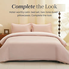 Twin Size 3 Piece Bed Sheet Sets, DeepSleep Tech Luxury Bedding Made with 100% Tencel Lyocell - Silky, Lustrous & Gentle on Skin | Dollhouse (2 Sheets, 1 Pillow Case)