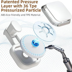 LEVERLOC Suction Cup Hooks for Inside Shower 4 Pack, Versatile Powerful Vacuum Suction Shower Holders for Towel, Loofah, Clothes, Damage Free Wall Hanging Bathroom Hooks, Easy to Install, White