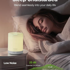 InnoGear 300ML Essential Oil Diffuser, Premium 5-in-1 Ultrasonic Aromatherapy Diffusers Scent Humidifier Aroma Diffuser Vaporizer Auto-Off Timer for Room Office Home, White, Medium