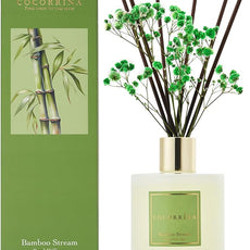Cocorrína Reed Diffuser - Bamboo Stream Scented Diffuser with 8 Sticks Home Fragrance Reed Diffuser for Bathroom Shelf Decor