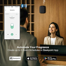 Airversa Waterless Essential Oil Diffuser for Home and Commercial Use, Up to 2000 sq ft 400 mL Capacity, Scent Diffuser for Large Rooms, Smart Scent Air Machine with 12V1A Power Adapter, ANW Black